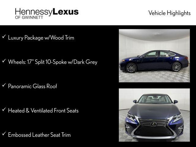 used 2018 Lexus ES 350 car, priced at $23,890