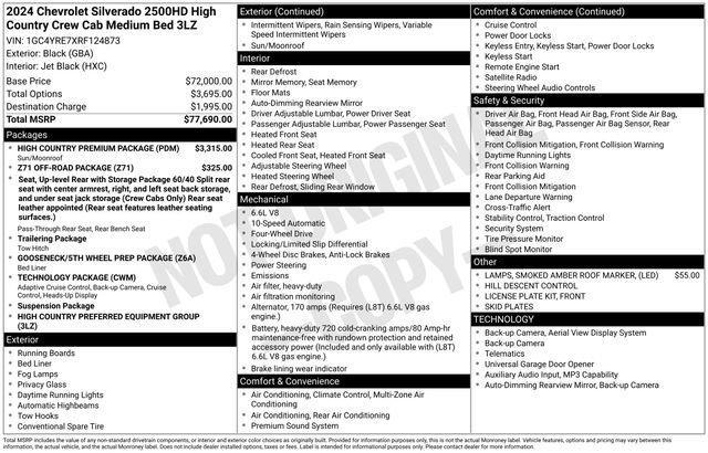 used 2024 Chevrolet Silverado 2500 car, priced at $62,997