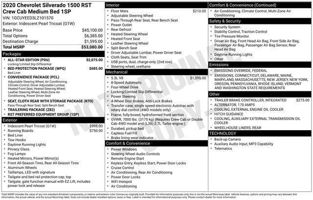 used 2020 Chevrolet Silverado 1500 car, priced at $29,497