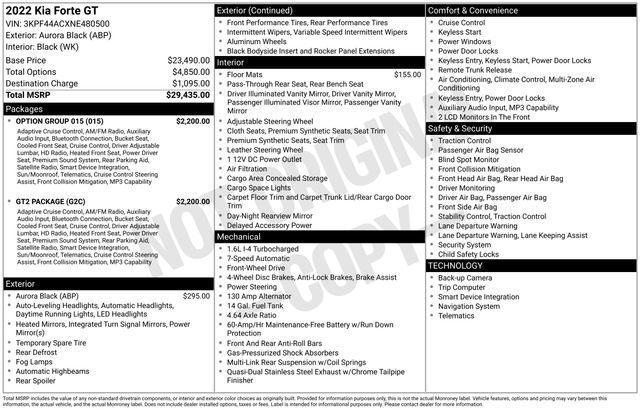 used 2022 Kia Forte car, priced at $18,997