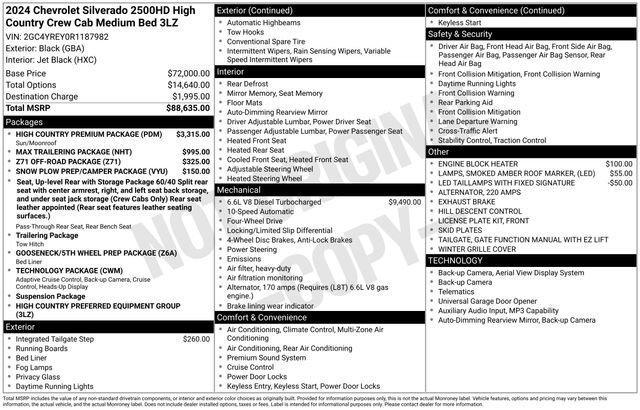 used 2024 Chevrolet Silverado 2500 car, priced at $66,497