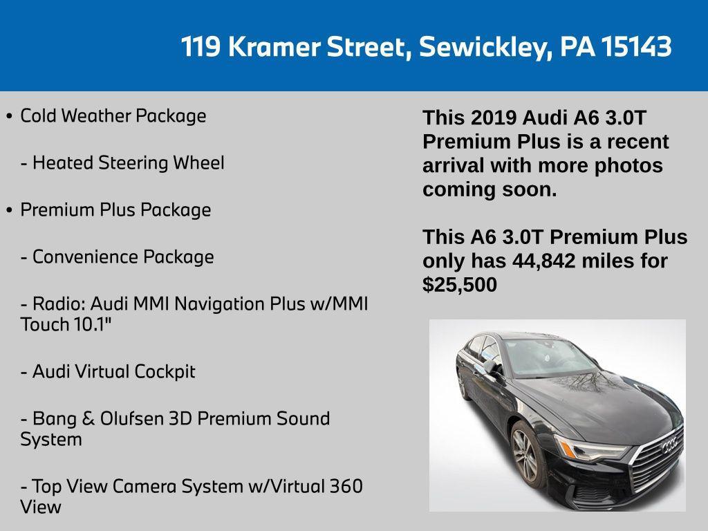 used 2019 Audi A6 car, priced at $25,500