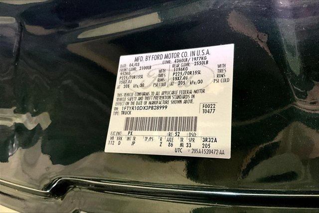 used 2003 Ford Ranger car, priced at $7,995