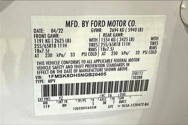 used 2022 Ford Explorer car, priced at $30,985