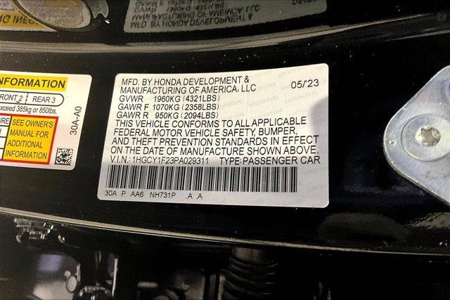 used 2023 Honda Accord car, priced at $23,985