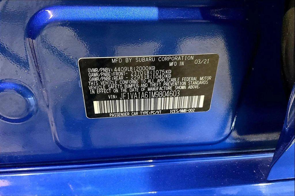 used 2021 Subaru WRX car, priced at $24,995