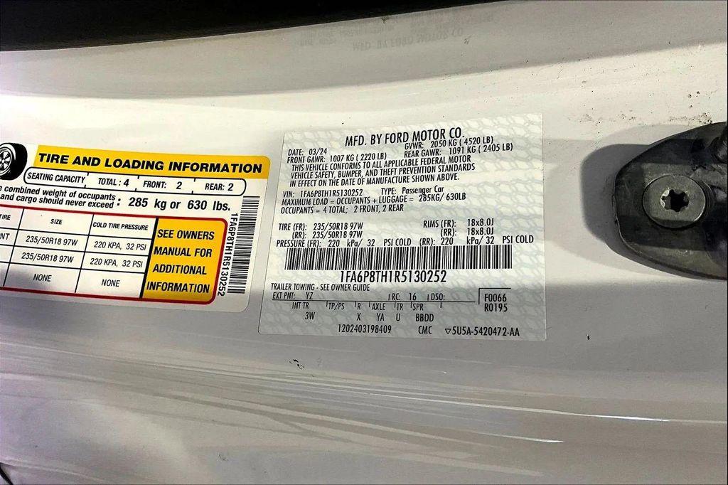 used 2024 Ford Mustang car, priced at $32,985