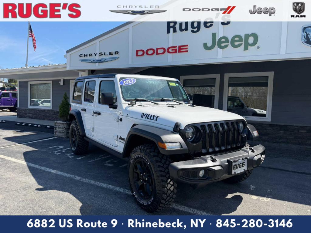 used 2021 Jeep Wrangler Unlimited car, priced at $24,999