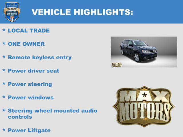 used 2019 Volkswagen Atlas car, priced at $20,685