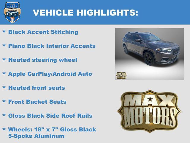 used 2021 Jeep Cherokee car, priced at $18,988