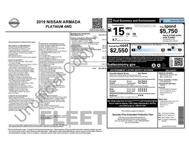 used 2019 Nissan Armada car, priced at $24,295