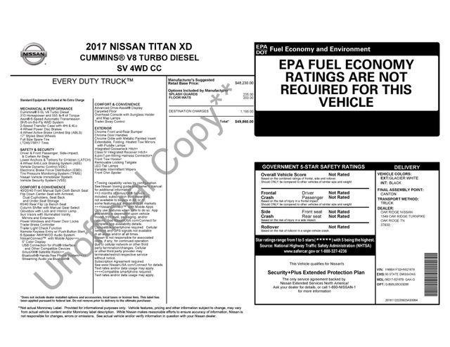 used 2017 Nissan Titan XD car, priced at $23,495
