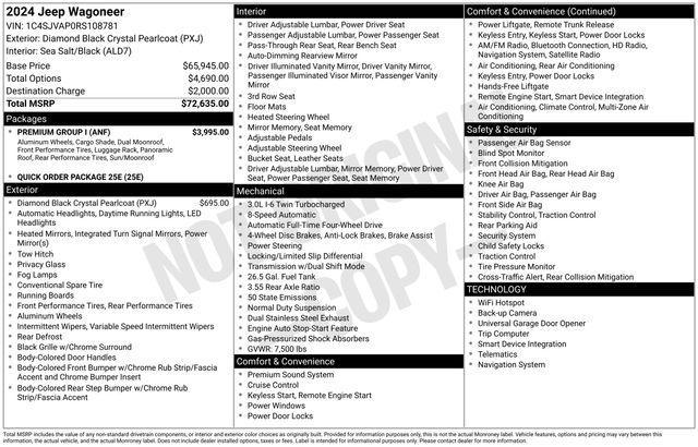 used 2024 Jeep Wagoneer car, priced at $50,495