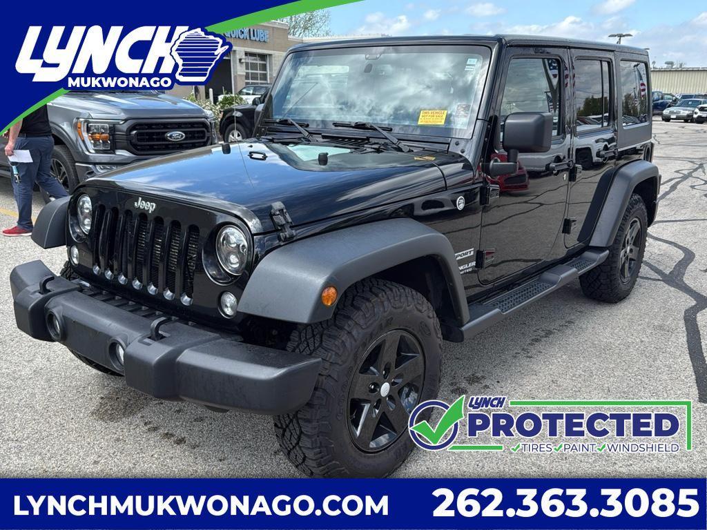 used 2017 Jeep Wrangler Unlimited car, priced at $19,990