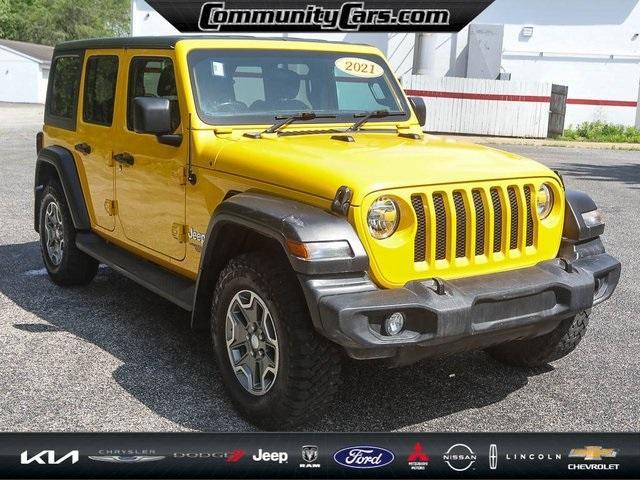 used 2021 Jeep Wrangler Unlimited car, priced at $29,243