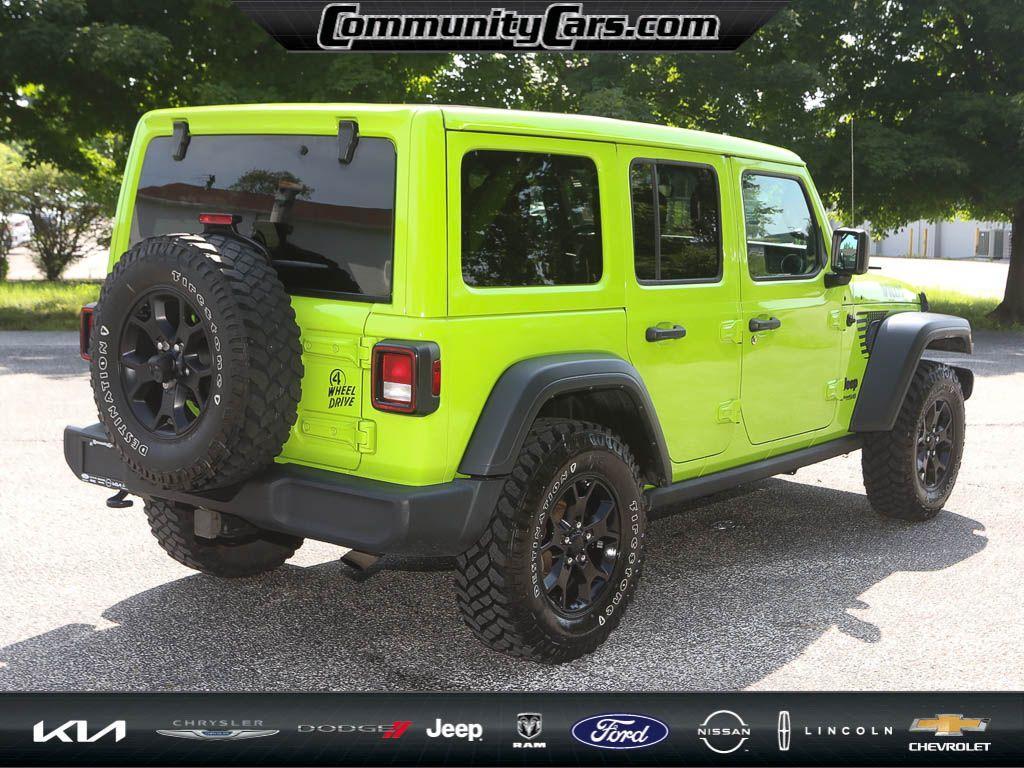 used 2021 Jeep Wrangler Unlimited car, priced at $29,691