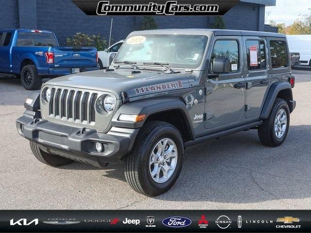 used 2021 Jeep Wrangler Unlimited car, priced at $33,800