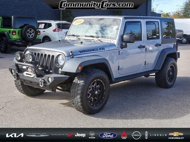 used 2016 Jeep Wrangler Unlimited car, priced at $18,800