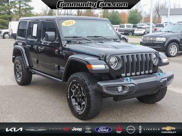 used 2021 Jeep Wrangler Unlimited 4xe car, priced at $36,700