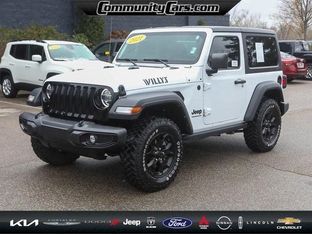 used 2021 Jeep Wrangler car, priced at $31,000