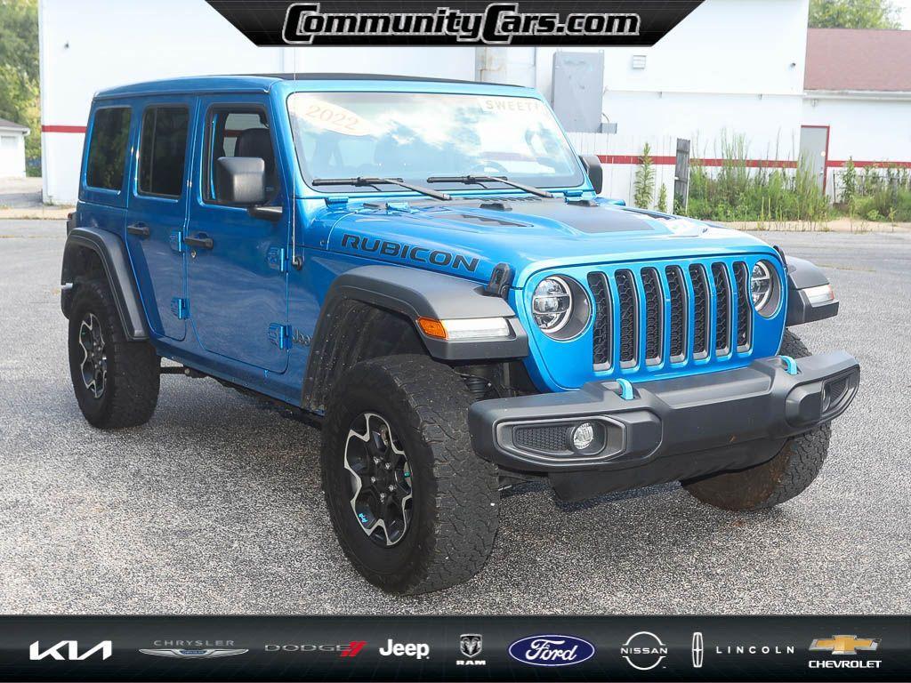 used 2022 Jeep Wrangler Unlimited 4xe car, priced at $37,600