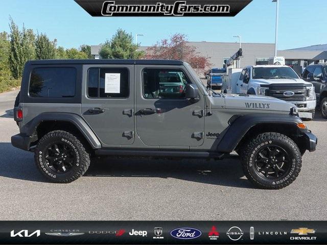 used 2021 Jeep Wrangler Unlimited car, priced at $33,200