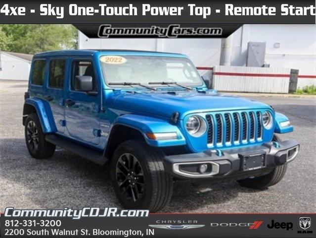 used 2022 Jeep Wrangler Unlimited 4xe car, priced at $36,000