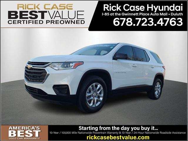 used 2021 Chevrolet Traverse car, priced at $25,493