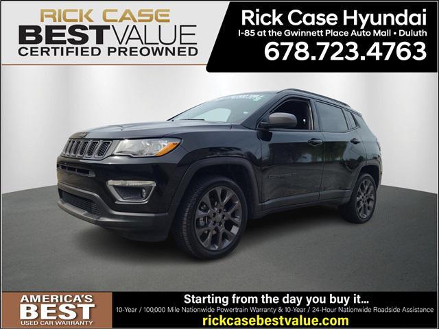 used 2021 Jeep Compass car, priced at $19,424