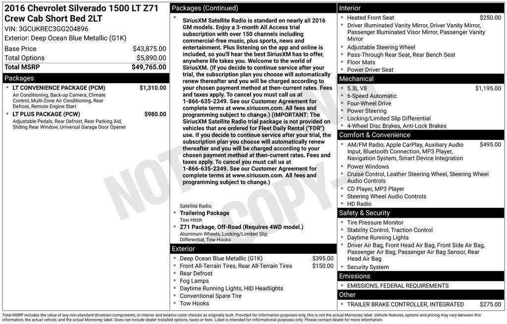 used 2016 Chevrolet Silverado 1500 car, priced at $18,699