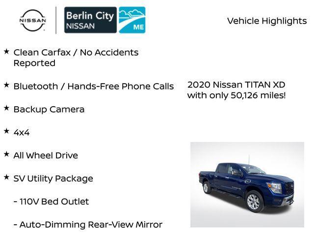 used 2020 Nissan Titan XD car, priced at $32,600