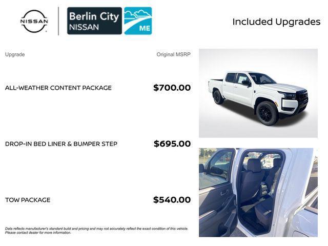 new 2026 Nissan Frontier car, priced at $40,695