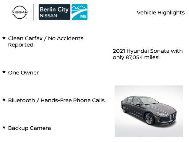 used 2021 Hyundai Sonata car, priced at $15,934