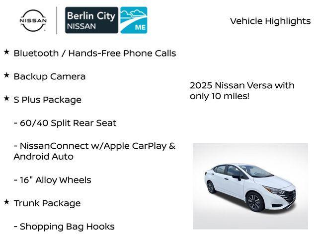 new 2025 Nissan Versa car, priced at $18,050