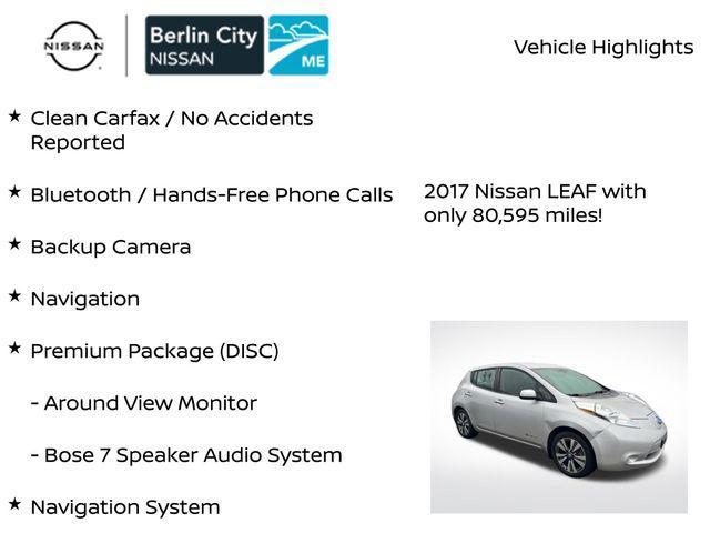 used 2017 Nissan Leaf car, priced at $6,410