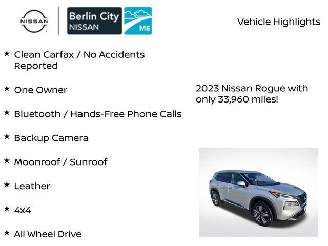 used 2023 Nissan Rogue car, priced at $26,338