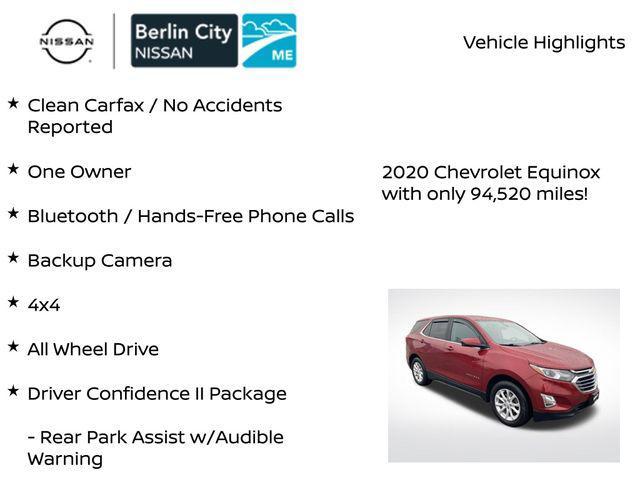 used 2020 Chevrolet Equinox car, priced at $14,005