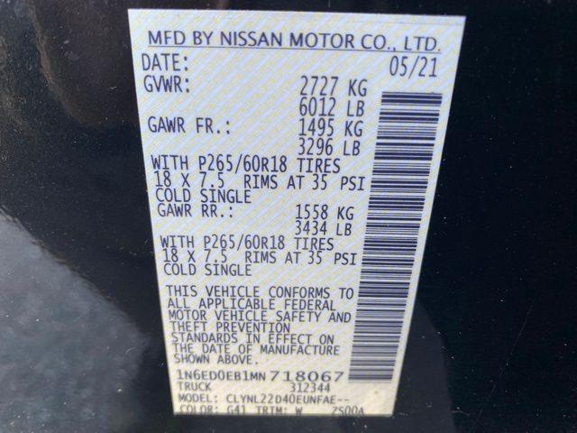 used 2021 Nissan Frontier car, priced at $24,467