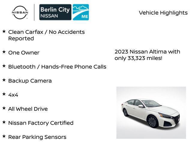 used 2023 Nissan Altima car, priced at $21,937