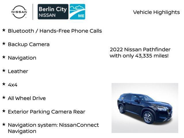 used 2022 Nissan Pathfinder car, priced at $29,654