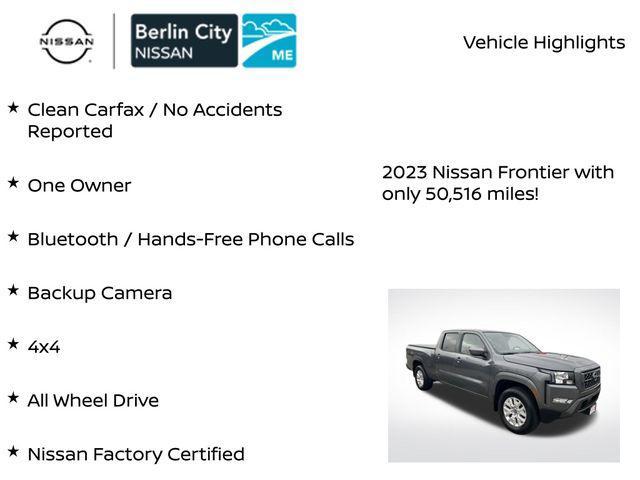 used 2023 Nissan Frontier car, priced at $28,647