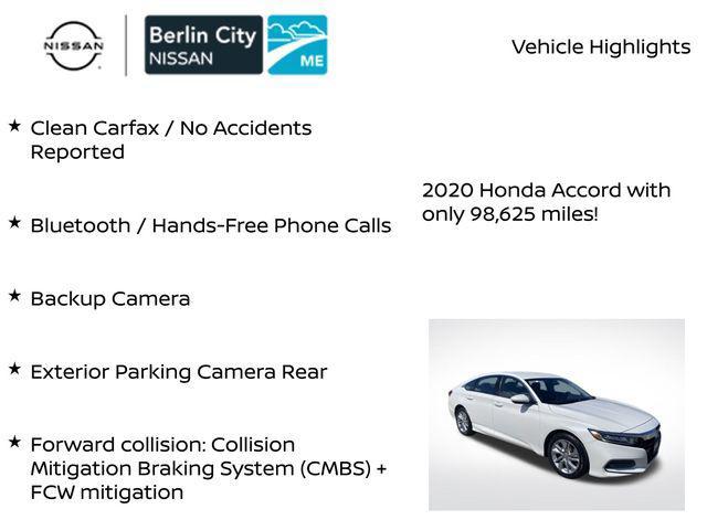 used 2020 Honda Accord car, priced at $15,659