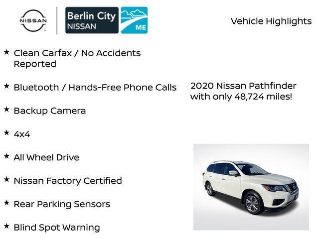 used 2020 Nissan Pathfinder car, priced at $18,506