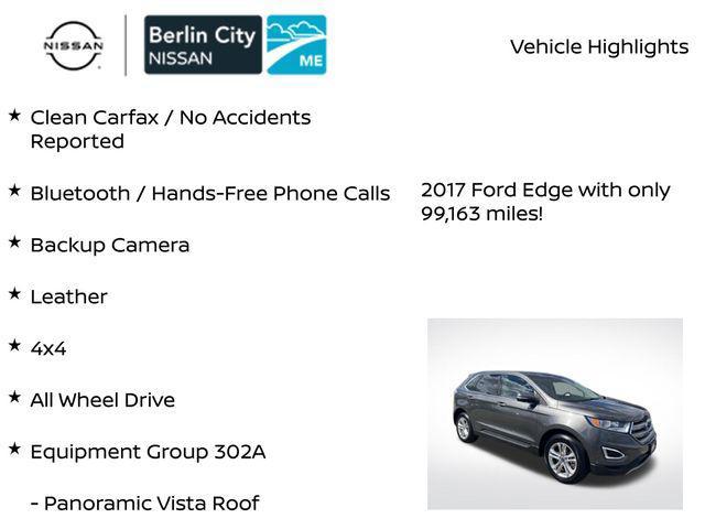 used 2017 Ford Edge car, priced at $14,037
