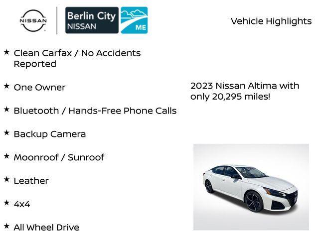 used 2023 Nissan Altima car, priced at $21,761
