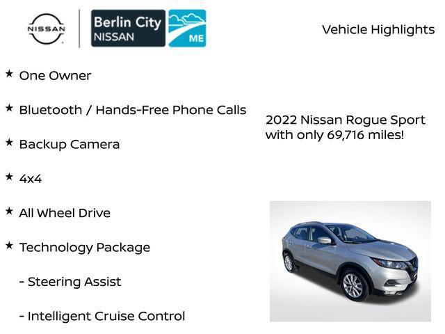 used 2022 Nissan Rogue Sport car, priced at $19,334