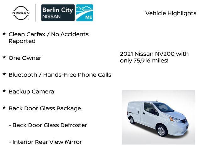 used 2021 Nissan NV200 car, priced at $17,369