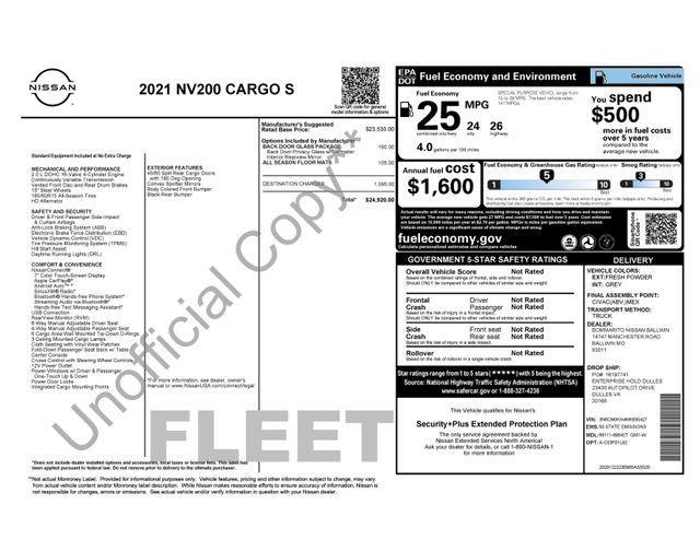 used 2021 Nissan NV200 car