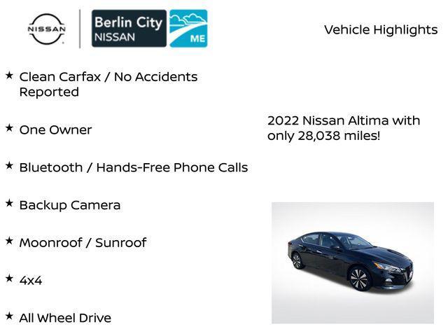 used 2022 Nissan Altima car, priced at $22,559