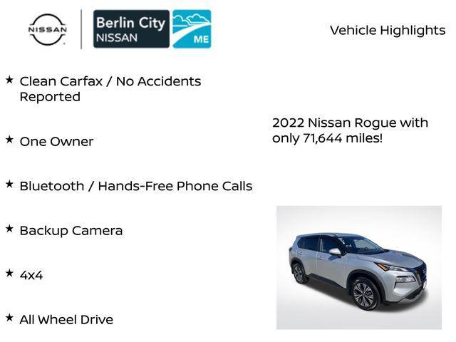 used 2022 Nissan Rogue car, priced at $21,363
